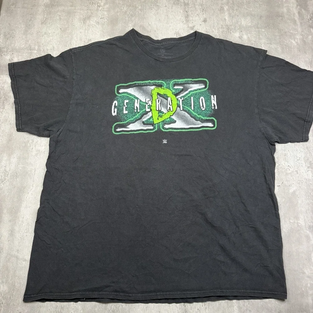 WWE DX D-Generation X Break it Down Logo Black T-shirt WWE Size XXL